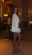Angelina | Vestido Curto com Mangas Bufantes