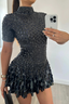 Lennie | Vestido Curto com Gola Alta
