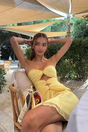 Priya | Minikleid mit Goldenen Ringen