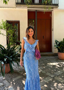Camila | Maxikleid mit Rüschen