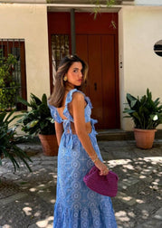 Camila | Maxikleid mit Rüschen