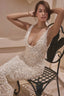 Lyra | Geblümtes Rückenfreies Maxikleid