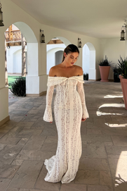 Rosie | Spitzen-Maxikleid