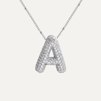 Savannah | Diamant-Bubble-Buchstaben-Halskette