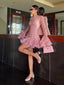 Vada | Blushfarbenes Minikleid