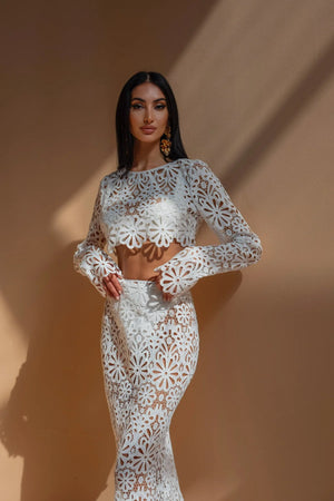 Aubriella | Conjunto Envelope com Mangas Longas