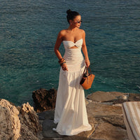 Linda | Breasted Hollowed Maxi Dress