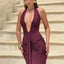 Dalia | Elegant Pleated Maxi Dress