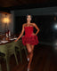 Jayla | Vestido Mini Elegante Tomara que Caia com Corset