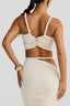 Alani | Maxirock mit Cut-Outs und Raffung