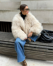 Dream | Long Sleeve Fur Coat